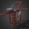 Tower crane wharf crane port crane wharf crane low face number low model simple model game video level super realistic 3d model