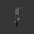 Green Mountain Bike With Suspension Fork Large Wheels And Modern Frame Design