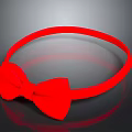 Red Bow Hairband Fashionable Daily Hair Accessory For Women And Girls