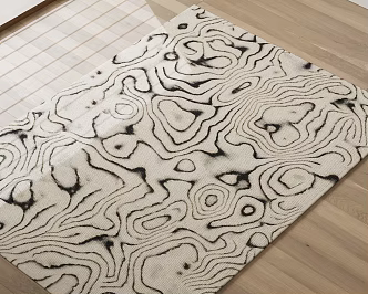 Modern Carpet Tiger Leather Carpet Printed Carpet Living Room Carpet Rectangular Carpet 3d model