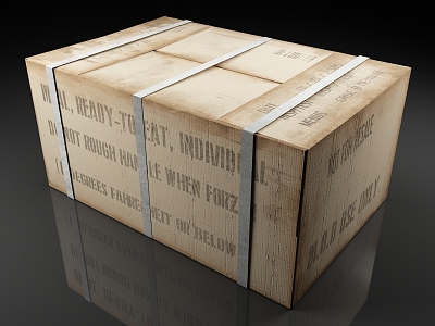 Carton packing box cargo packing box 3d model