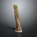 Handcrafted Wood and Stone Sculpture With Natural Texture And Stable Base