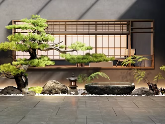 New Chinese landscape sketch 3d model