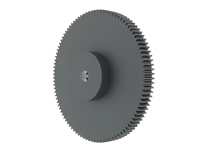 Mechanical Gear Component With Tooth Structure And Central Hole Design 3d model