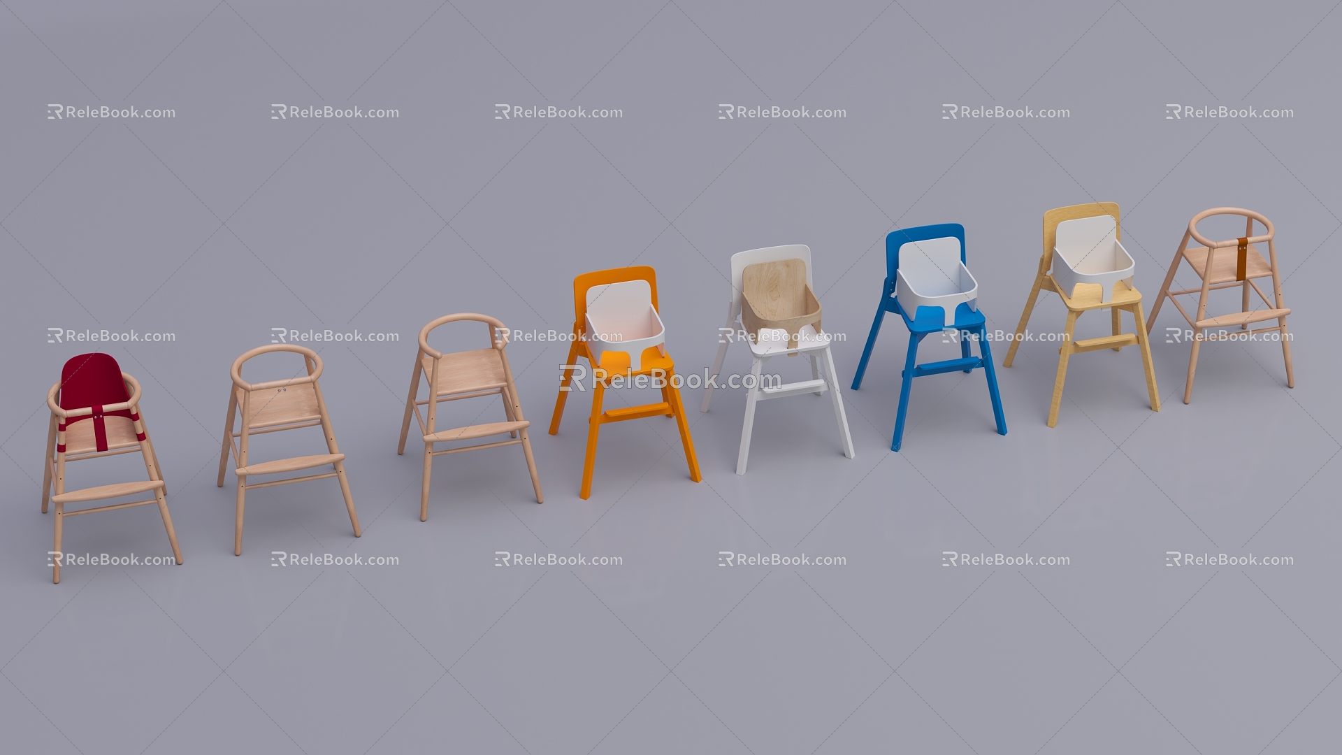 Children's Chair Baby Stool Baby Chair Baby Stool Children's Dining Chair Baby Dining Chair Baby Dining Stool 3d model