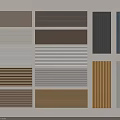 Colored Textured Striped Wall Panels In Multiple Patterns For Interior Design 3d model