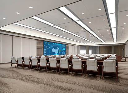 Modern Conference Hall Office Conference Report Hall 3d model