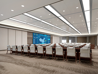 Modern Conference Hall Office Conference Report Hall 3d model