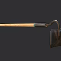 Durable Garden Shovel With Wooden Handle And Metal Blade For Digging
