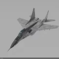 3D Rendered Silver Gray Fighter Jet With Sleek Design And Transparent Cockpit