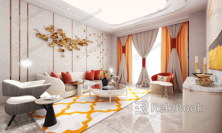 Light Luxury Living Room model