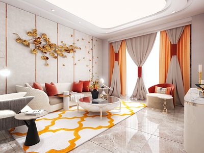 Light Luxury Living Room model