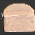 Wooden Decorative Box With Intricate Carved Pattern And Metal Clasp Design