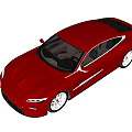 Red Sports Car With Modern Sleek Design Streamlined Body And Silver Alloy Wheels