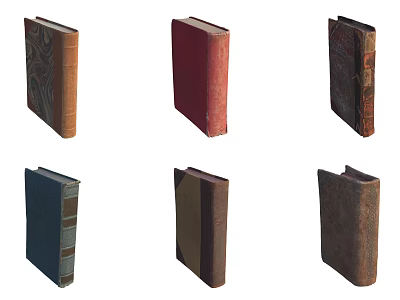 Books, Ancient Books, Notebooks 3d model Books, Ancient Books, Notebooks 3d model