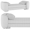 Stylish Daybeds With Light And Dark Upholstery And Unique Legs