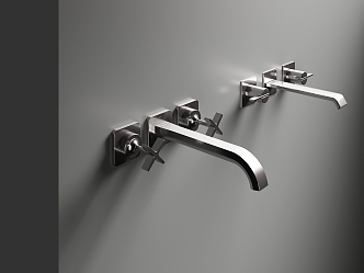 Modern faucet in-wall faucet 3d model