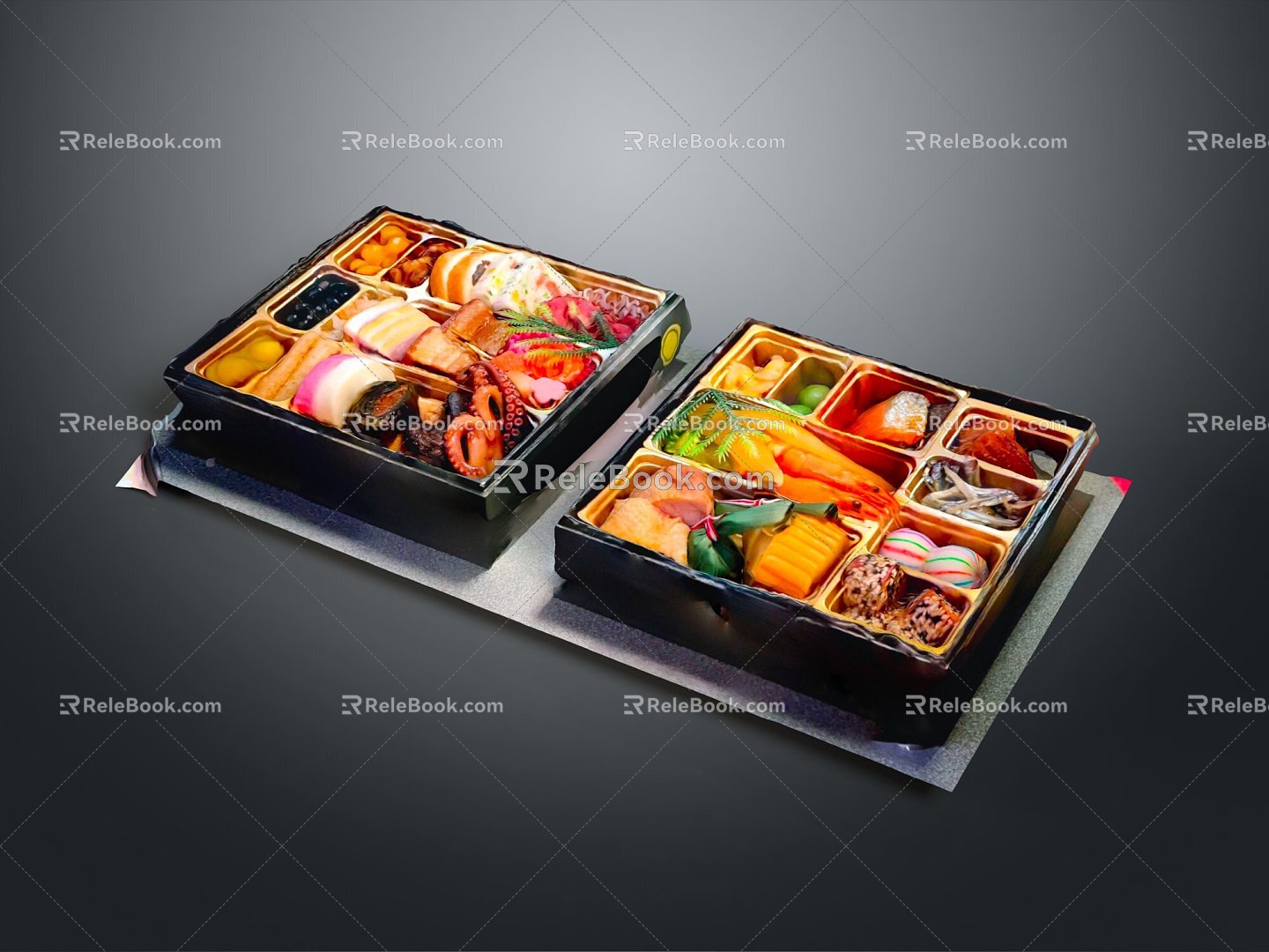 Japanese fast food Japanese cuisine Western fast food 3d model