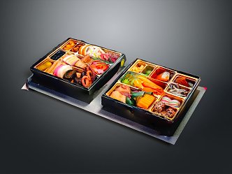 Japanese fast food Japanese cuisine Western fast food 3d model