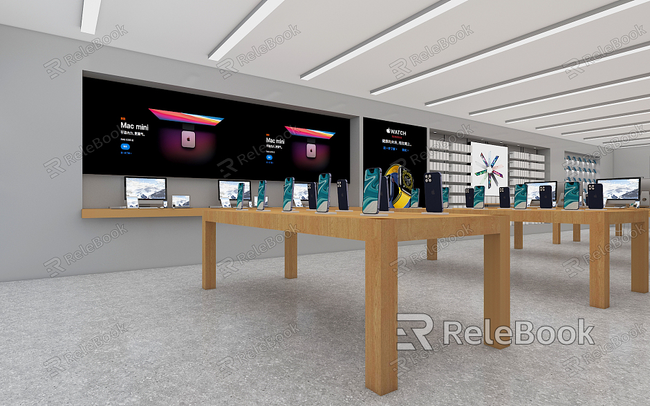 Modern Mobile Phone Store Apple Store model