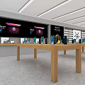 Modern Mobile Phone Store Apple Store 3d model