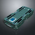 Green Tech Case with Digital Display and Reinforced Structure for Durable Use 3d model