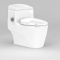 Modern White Ceramic Toilet With Sleek Design And Clean Bathroom Appearance