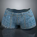 Denim Shorts Design With Classic Pockets And Stitching Details For Casual Wear