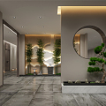 New Chinese Hotel Aisle 3d model