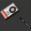 Retro Audio Cassette Tape for Musical Instruments Recording and Art Supplies