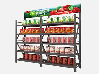 Specialty Gift Box Fruit Gift Box Specialty Rack Meichen Shelf Storage Rack Warehouse Rack Specialty Store 3d model