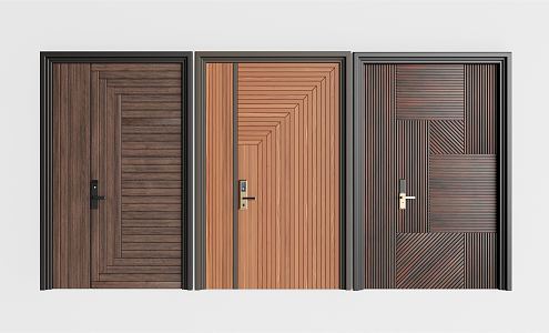 Modern child and mother door entry door child and mother door combination 3d model