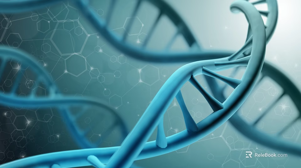 Advanced Medical Device With DNA Helix Structure And Molecular Design Elements 3d model 