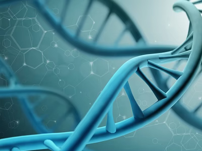 Advanced Medical Device With DNA Helix Structure And Molecular Design Elements 3d model