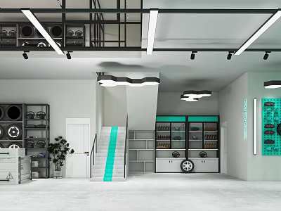 Hyundai Car Beauty Shop Car Beauty Refit Shop 3d model