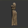 Stylish Leopard Print Dress With Puffed Sleeves Fitted Waist Belt And Side Slit Hem
