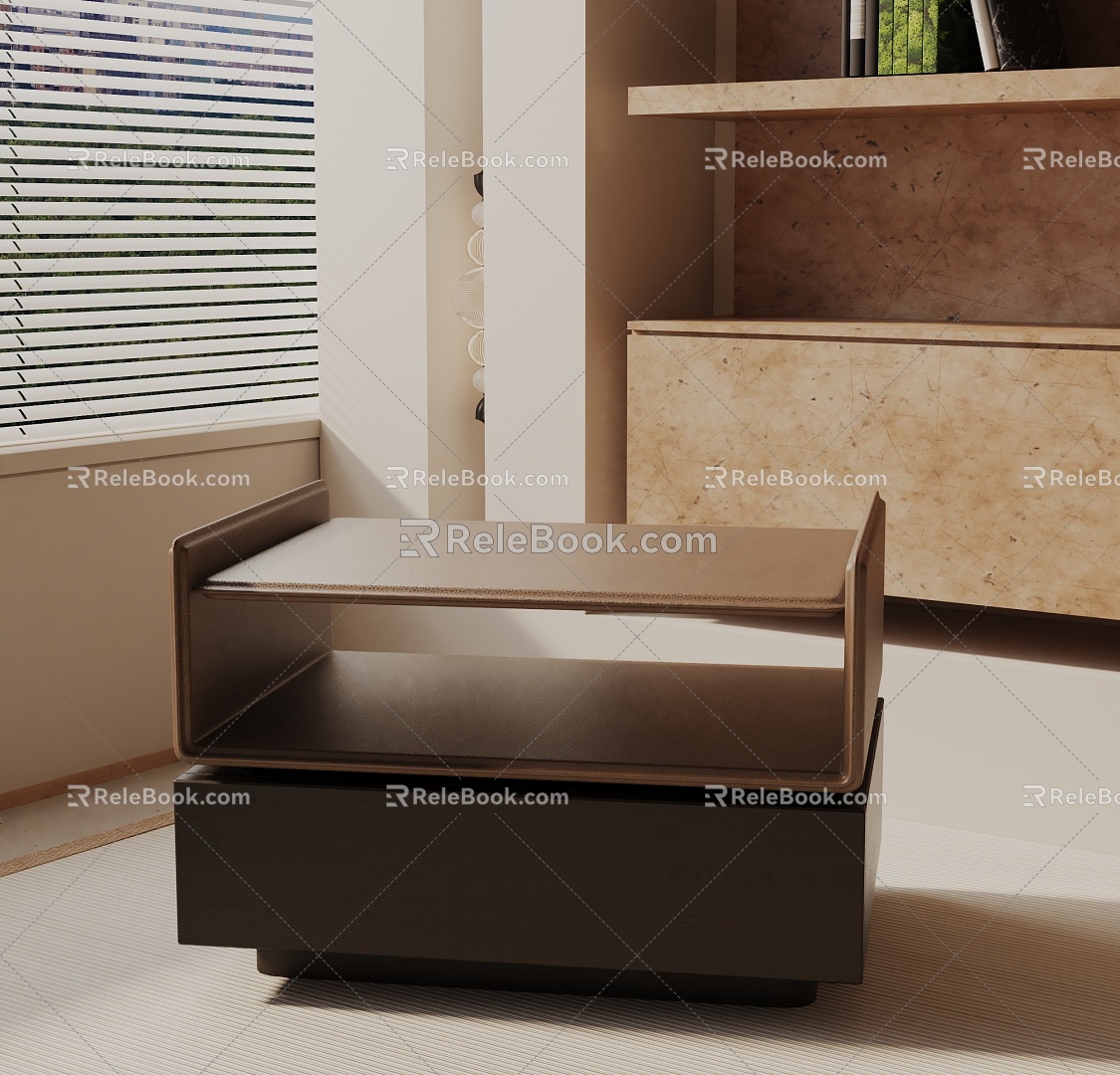 Modern Bedside Cabinet 3d model