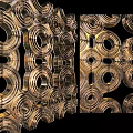 Modern Luxury Metal Partitions With Circular Hole Design For Modular Installation