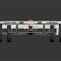 Flatbed Trailer With Metal Loading Deck Dual Axle And Hitch System