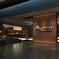 Museum Bronze Exhibition Hall 3d model