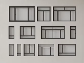 Modern windows combination windows glass windows floor-to-ceiling windows balcony windows bay windows bedroom windows sliding windows casement windows doors and windows 3d model