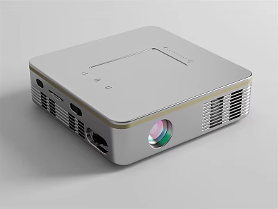 Modern Projection Monitoring Device With HD Lens And Efficient Cooling System 3d model