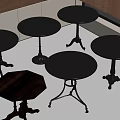Modern Side Table Small Coffee Table Small Round Table 3d model