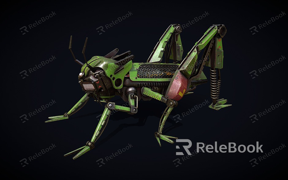 Mechanical grasshopper robot mechanical monster model