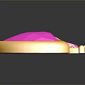 Heart Shaped Pink Gemstone Fashion Accessory With Gold Frame And Crown Accents