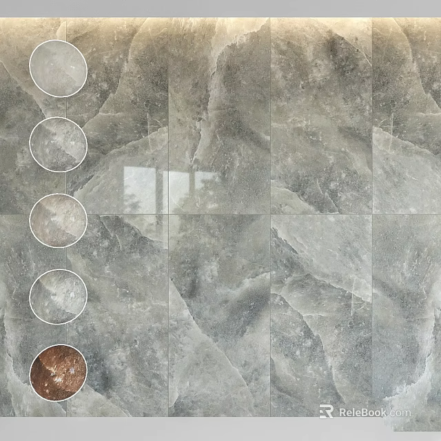 Durable Building Components Featuring Natural Stone Texture And Color Variations For Modern Interiors 3d model