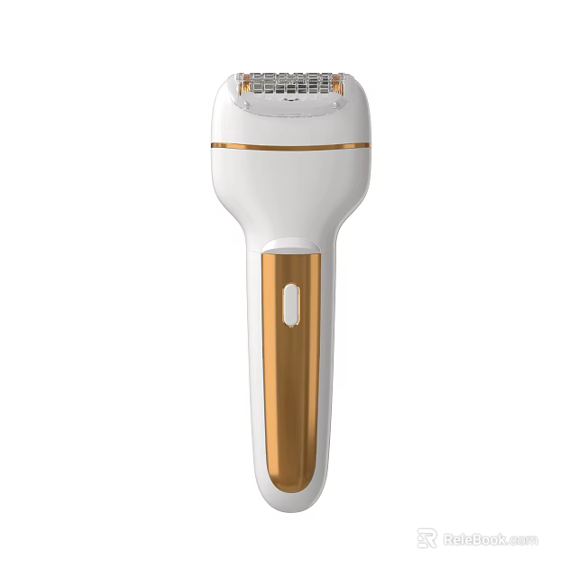 Modern Bathroom Accessories Handheld Design White And Gold Comfortable Grip Durable Material 3d model 