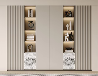Bookcase Bookshelf Display Cabinet Book Ornaments Multifunctional Decorative Cabinet Combination Bookcase Open Bookcase 3d model