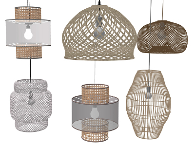 Modern chandelier rattan chandelier model