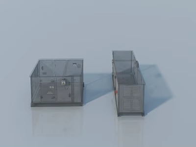 Heavy Duty Metal Swing Door Cabinets For Industrial Secure Storage 3d model